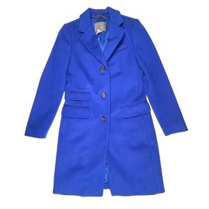 J Crew by Nello Gori 00 Woman’s Cobalt Blue Coat